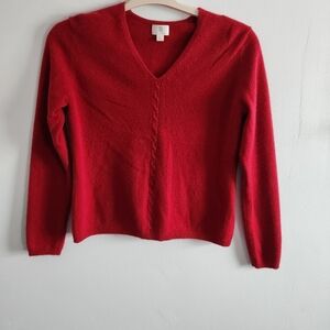 100% cashmere red sweater